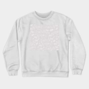 Grey and white pohutukawa pattern Crewneck Sweatshirt